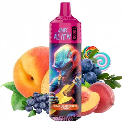 JNR Alien 10000 Peach Blueberry Candy 1 - JNR Vape