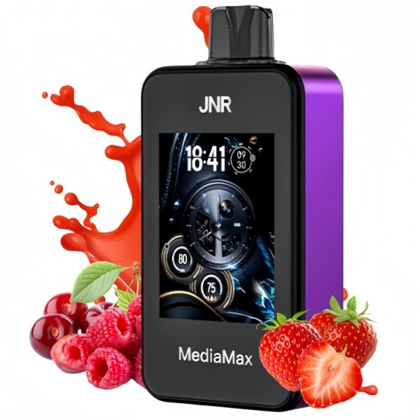 JNR Media Max 40000 Puffs Cherry Strawberry Raspberry 1 - Clase Azul Vape