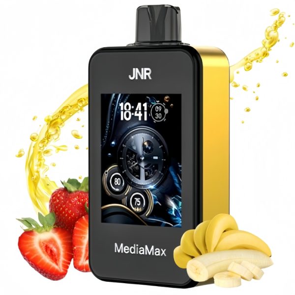 JNR Media Max 40000 Puffs Strawberry Banana 1 - Clase Azul Vape