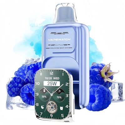 JNR Vape Watch 30000 Puffs Blue Razz Ice 1 - Clase Azul Vape