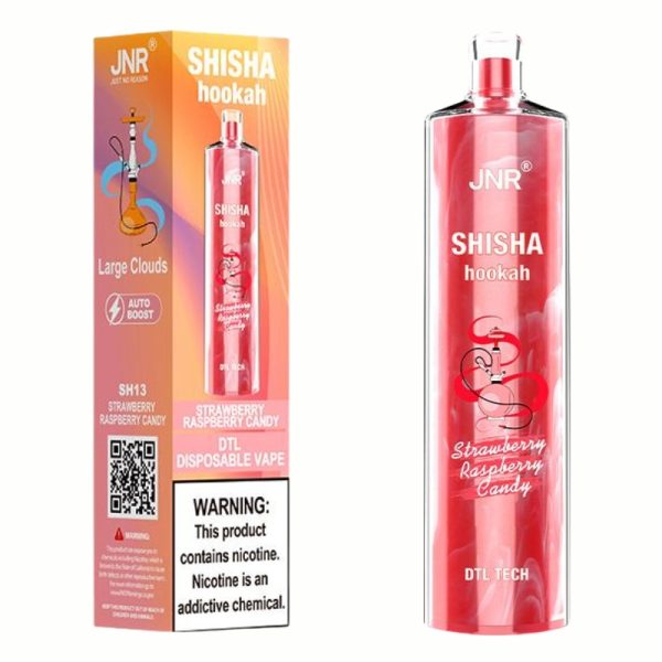 JNR Shisha Hookah 22000 Strawberry Raspberry Candy - JNR Vape