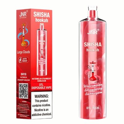 JNR Shisha Hookah 22000 Watermelon Strawberry Bubblegum - JNR Vape